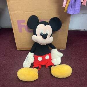 Disney Parks Mickey Mouse Red Pants Fuzzy Plush 18"